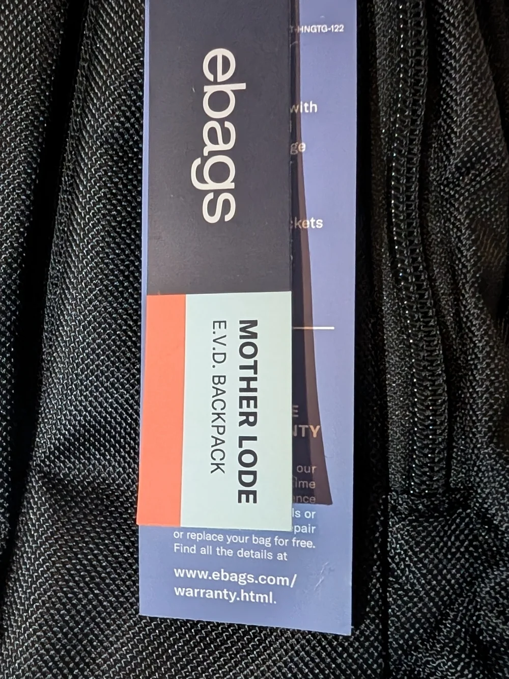 Ebags (Discontinued) Motherlode EVD Backpack New With Tags